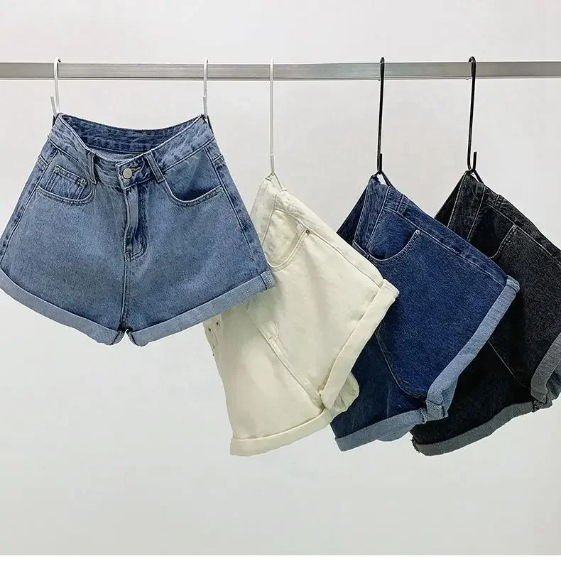 

Yk2 Shorts Women Denim Vintage Summer Basic Simple All-match Hot Sale High Waist Leisure Ulzzang Ladies Streetwear Chic Classic