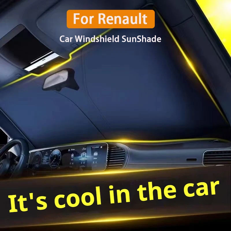 Für Renault Koleos Captur Megane Clio Scenic Talisman Arkana Dacia Sandero Auto Windschutzscheibe Sonnenschutz Abdeckung Frontscheibe Sonnenschutz