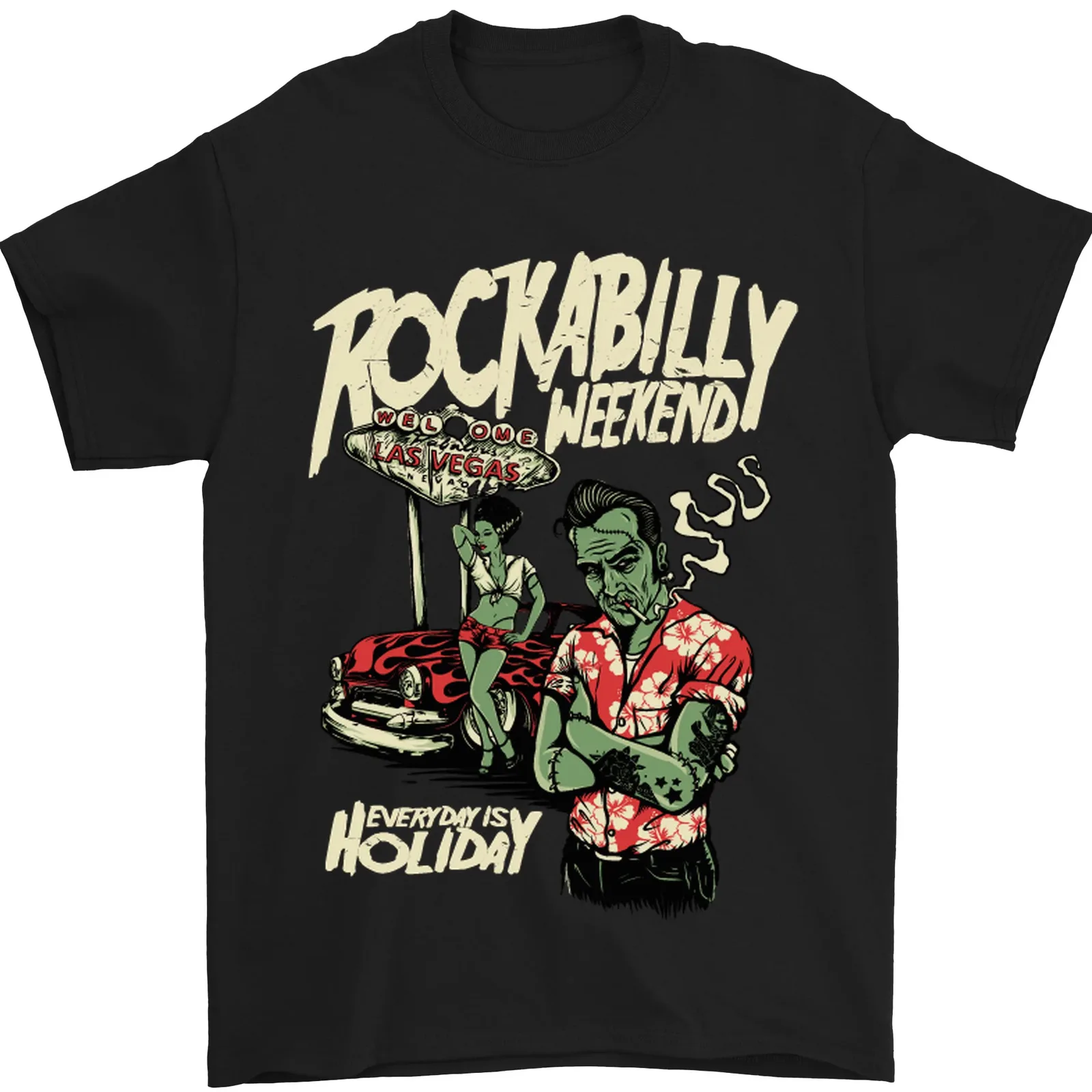 

Мужская футболка Rockabilly, 100% хлопок