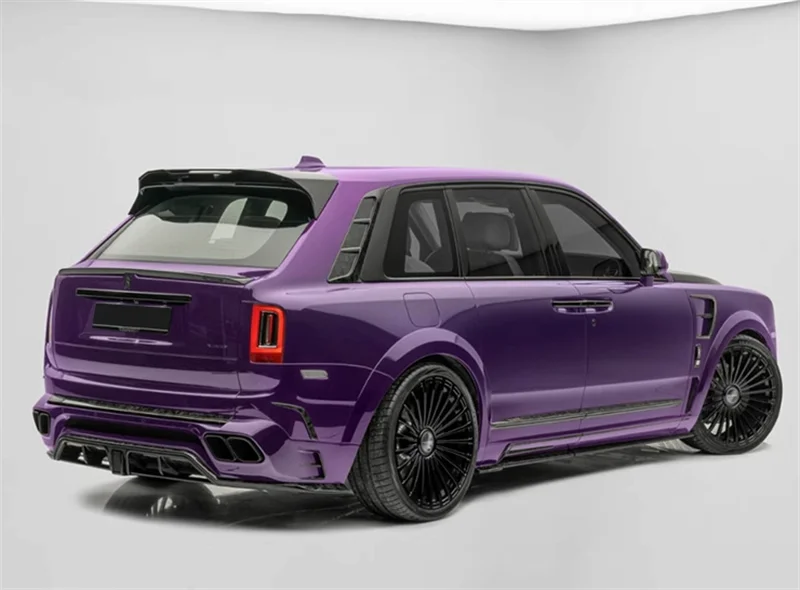 M Style High Quality Dry Carbon Fiber Car Front Bumper Rear Bumper Hood Fender Rear Spoiler for Rolls Royce Cullinan Body Kit