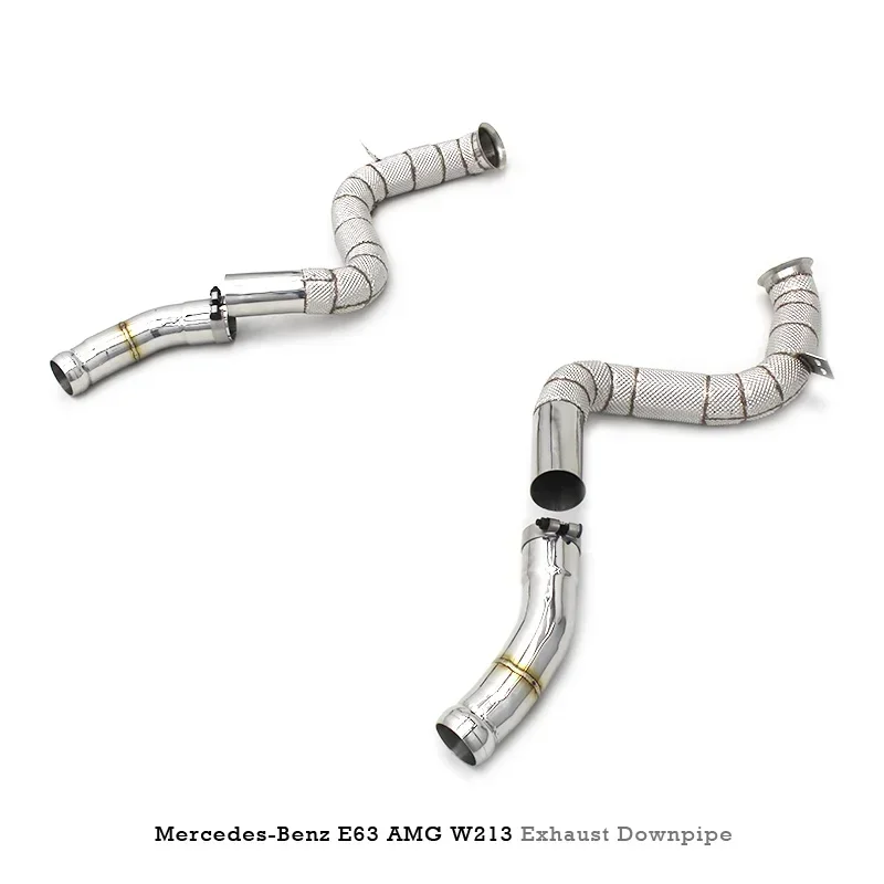 Section High flow Pipes branch downpipe Exhaust Pipe with for E63 S W213 4.0TT