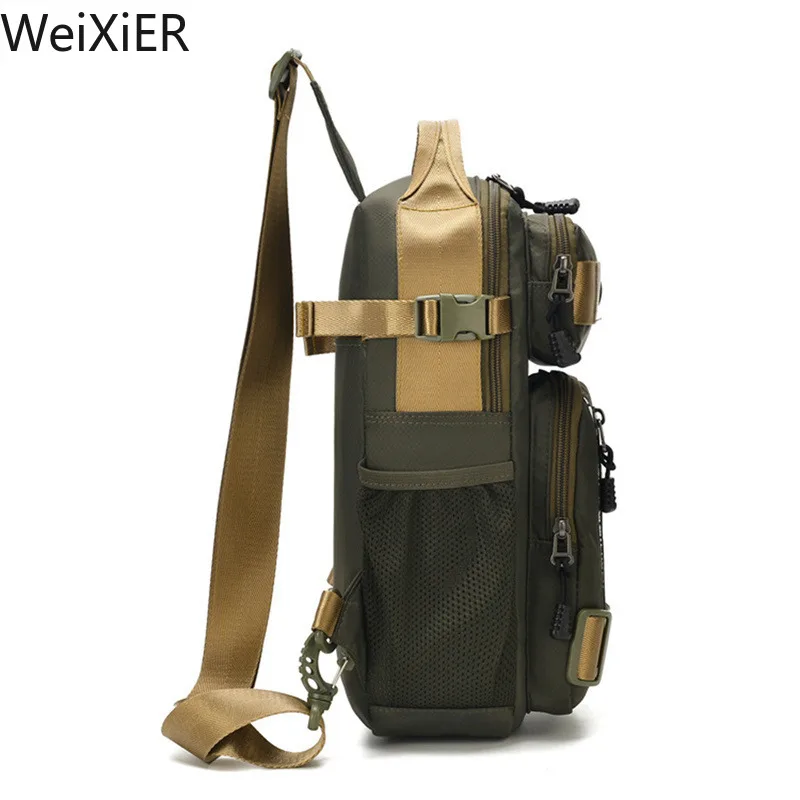 Fashion Multifunction Men's Shoulder Bag Running Outdoor Sling Crossbody Bags Male Travel Trend High Capacity Sport Chest Bag