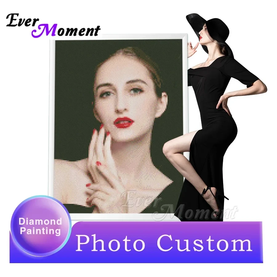 Diamond painting Ever Moment Photo Diamond Painting Full Square Round Drill Artwork Personalise Diamond Embroidery Handmade 5D DIY ASF4000