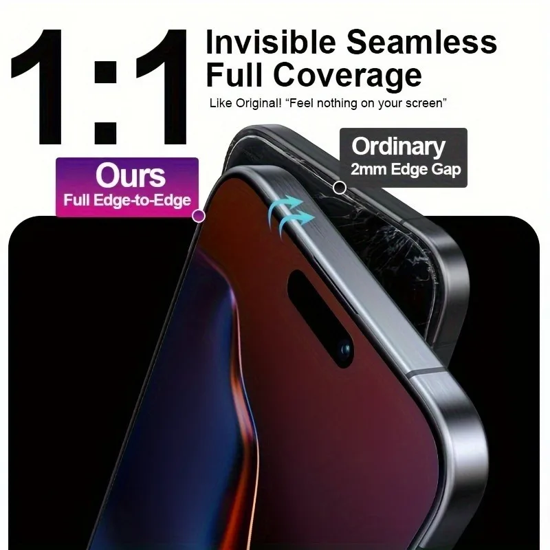 3 عبوات من واقي الشاشة الزجاجي المقسى للخصوصية الخ...