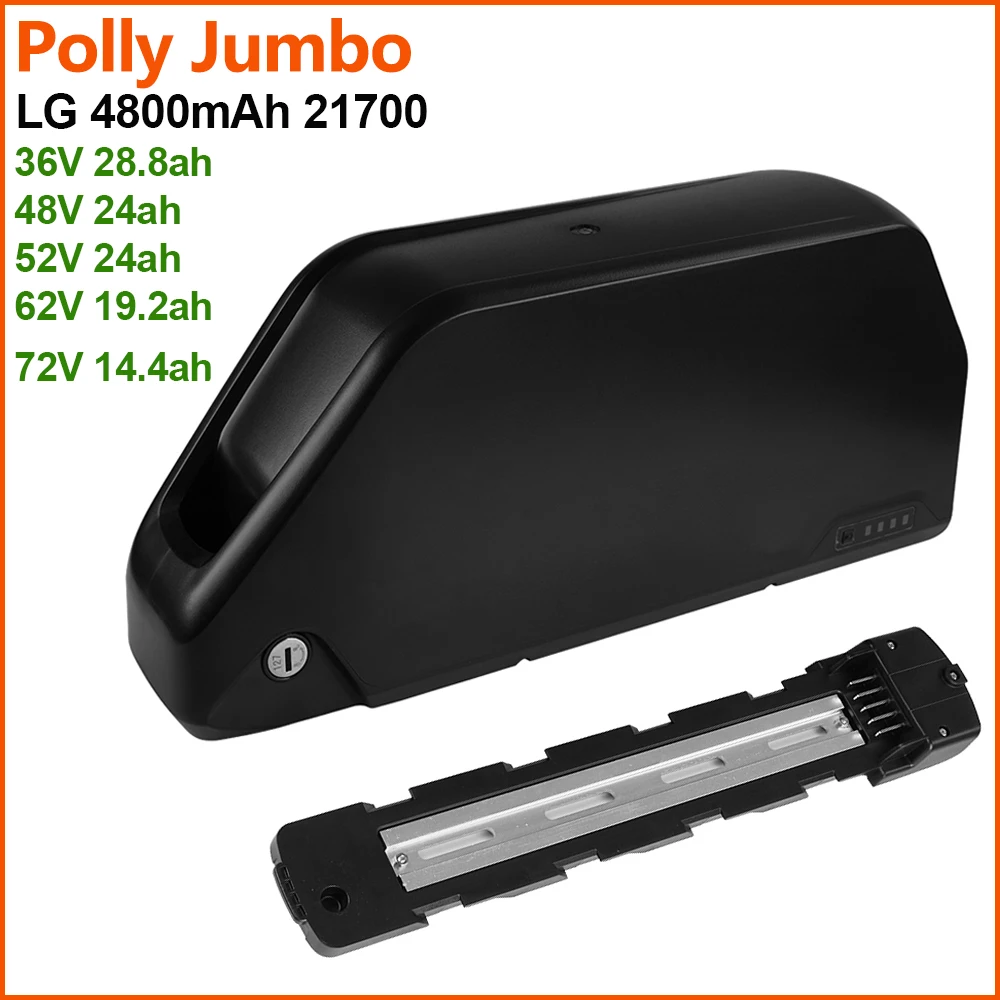 Аккумуляторная батарея Polly Jumbo 21700 LG 4800 мАч 72 В 60 в 52 48 36 комплект аккумуляторных