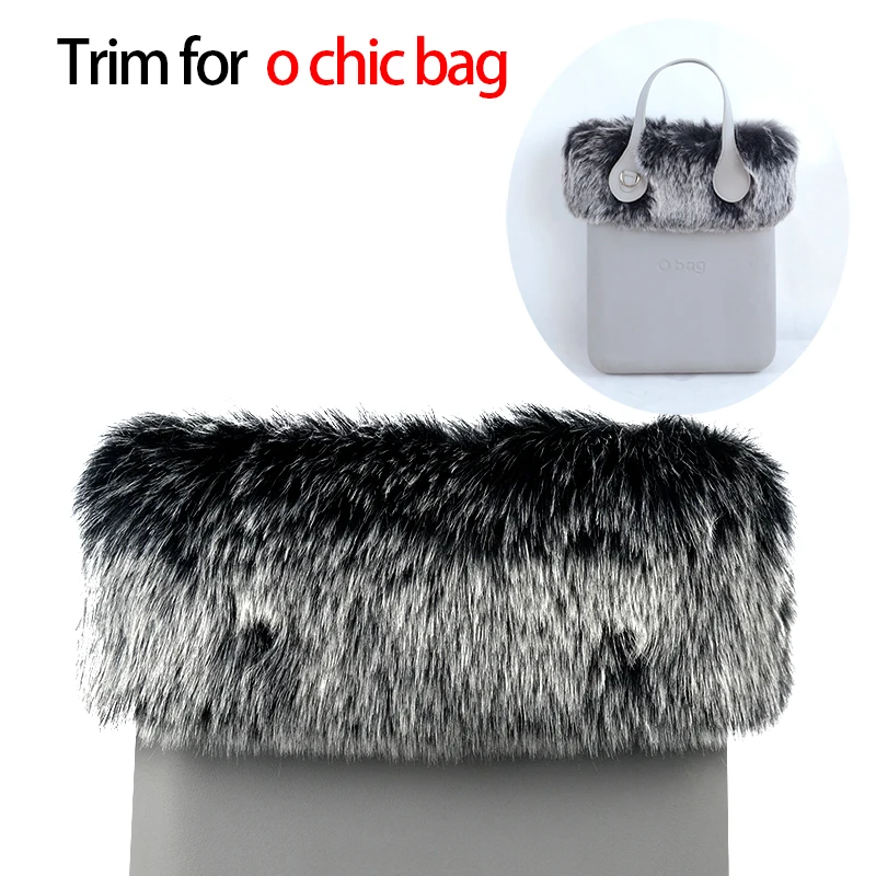 

huntfun New Women Bag Faux Fox Raccoon Fur Plush Furry Trim for trims for O BAG Thermal Plush Decoration Fit for Ochic Obag