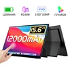 Damrapt 15.6'' Portable Monitor Touch screen with Battery 1920x1080P Display Extension for Laptop Phone Switch PS5 Xbox MacBook