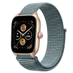 Stylish Nylon Watch Band - Breathable and Adjustable Bracelet Strap - 22mm watchband (29 Clear Feather)