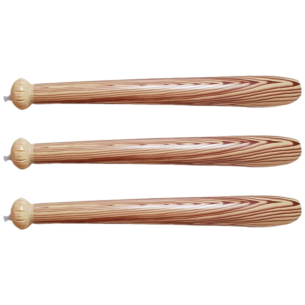 3 Pcs Inflatable Baseball Children’s Toys Boys Party Cheering Sticks Bat Props Sports Toddler