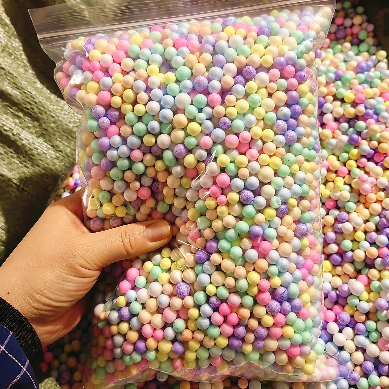 13g Color Snow Mud Particles Accessories Tiny Foam Beads Slime Balls Supplies slime kit