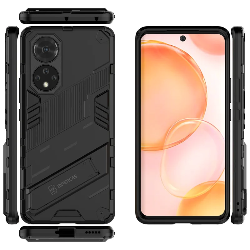 Case Car Holder Magnetic Armor Silicone Bumper Phone Case For Honor 50 5G For Honor 50 Pro Honor50 SE 50Pro Kickstand Back Cover phone case magnetic case phone protector cover