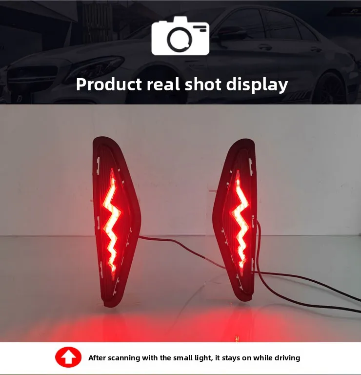for Chery Arrizo 8 2023 2024 2025 Car Led Rear Bumper Light Reflector Dynamic Turn Signal Driving Brake Light Warning Light detail image 7