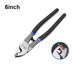 Heavy Duty Cable Cutters for Electrical Wire - Professional Cable Shears for Copper & Aluminum (6 inch)