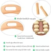 ZONGKUNG 1PCS Wooden Therapy Massage Sets Pain Relief Anti Cellulite Body Slimmling Gua Sha Back Massager Maderoterapia Corporal 3