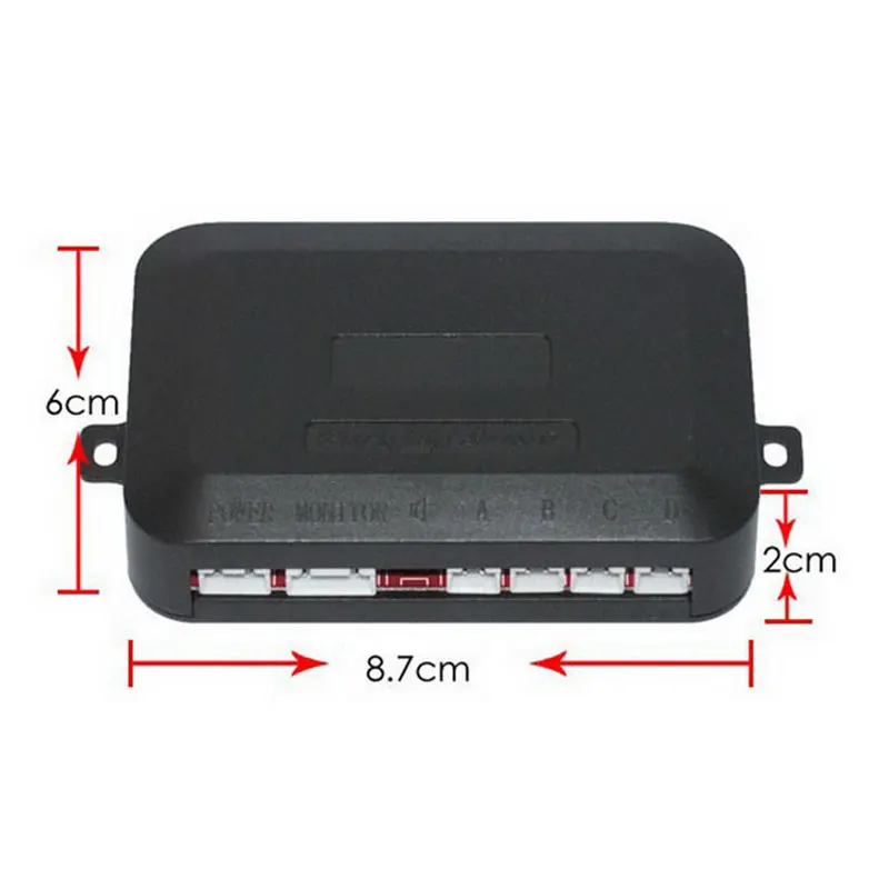 Promotion LED display Parking Sensors for Car Assist Backup Radar Monitor System 12V 6-8/4 connection host with sticker