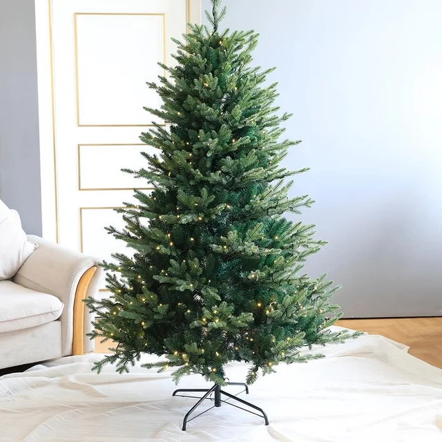 Titkosított Pe Mesterséges Karácsonyfa Luxus Otthoni Zöld 1,2 M 1,5 1,8 Újévi Ajándék Natal Karácsonyi Dekoráció