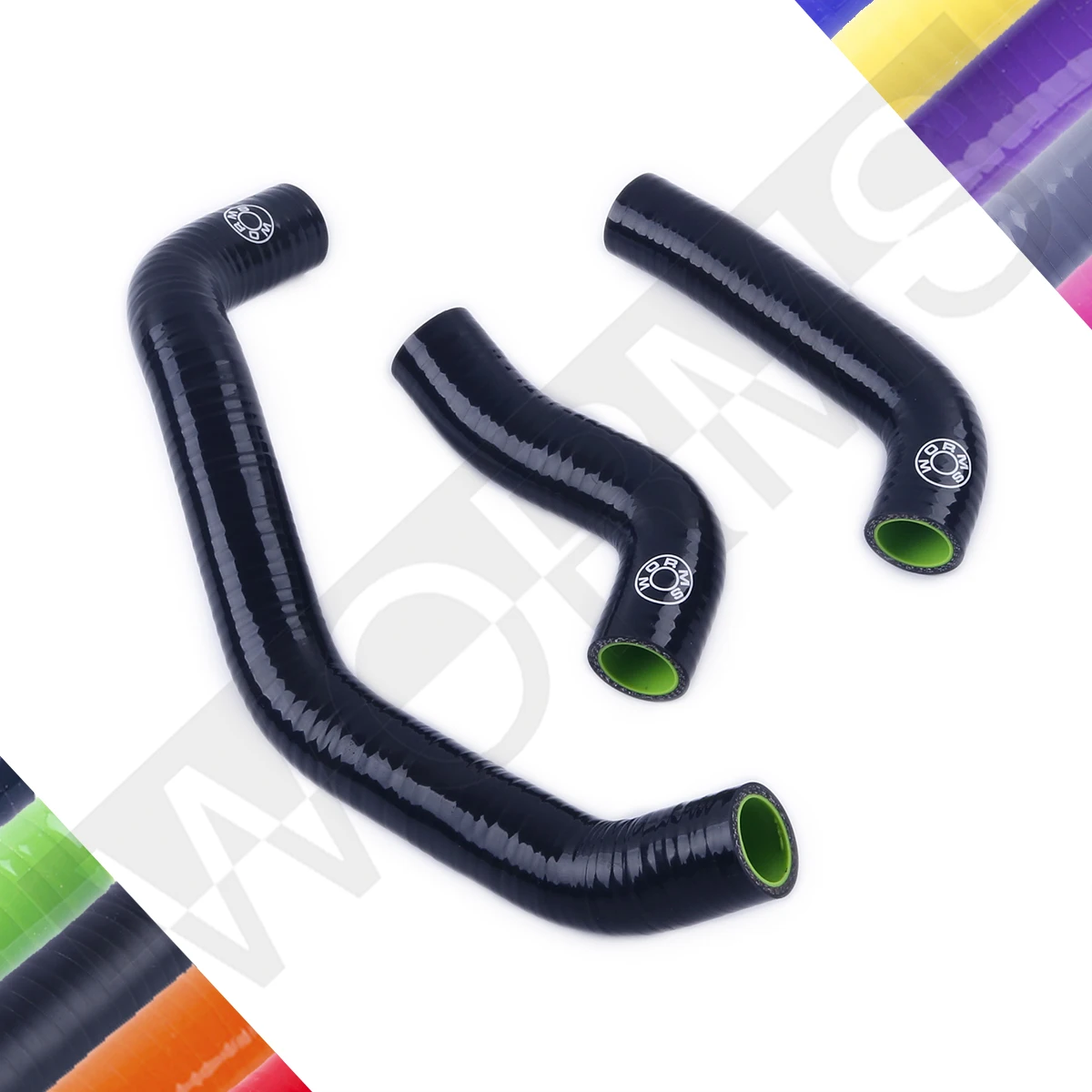 For 1993 2005 Kawasaki ZX11 ZZR1200 ZX 12C Silicone Radiator Hose Kit