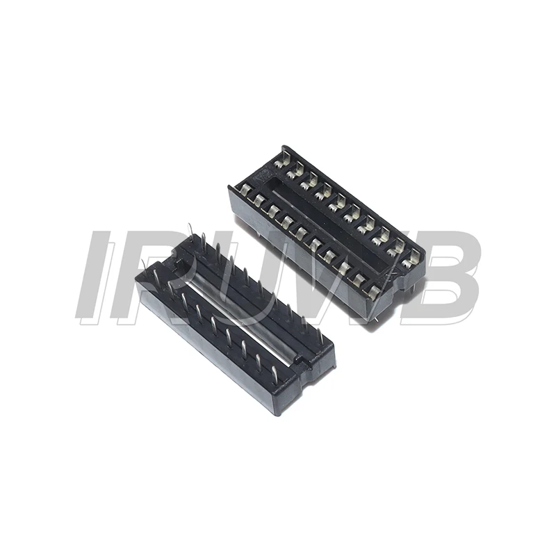 10-Pack Solder-Friendly DIP IC Socket Adapters for Various Pin Configurations