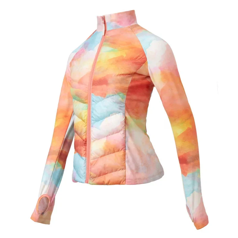 thumbnail image 1 of Chaqueta deportiva ligera, adelgazante y suave para mujer, para correr al aire libre, resistente al viento, con forro polar, cálida y que suaviza tu silueta, 1 of 5