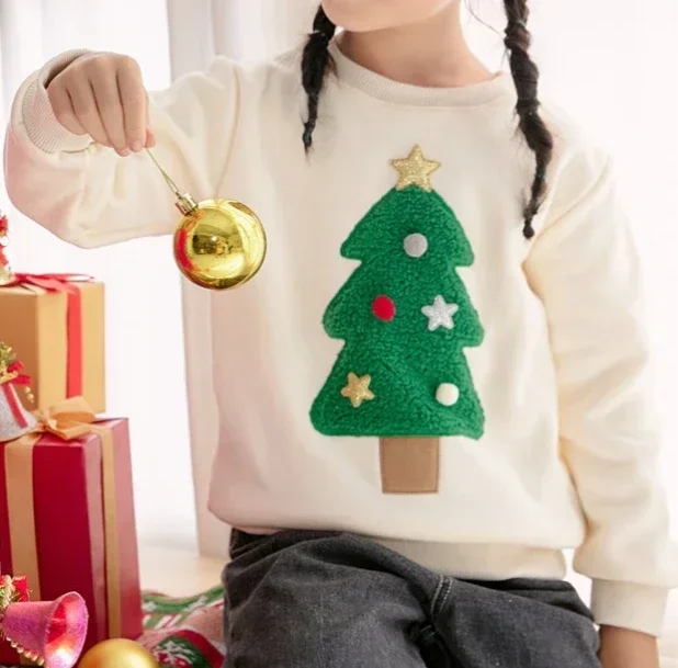 Ropa de abrigo Pijamas de invierno Conjuntos navideños a juego para toda la familia Adultos Niños Bebés Feliz Navidad Tops y camisetas de vellón Ropa familiar de Año Nuevo