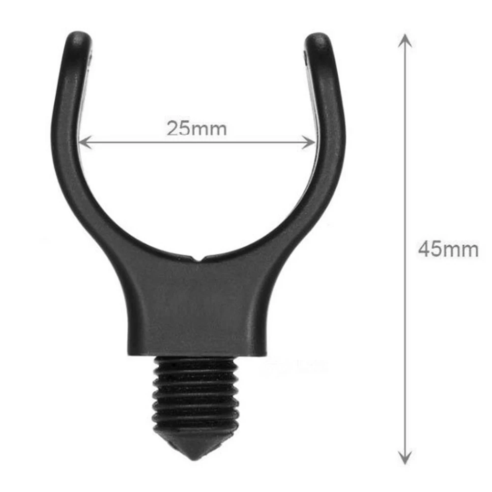 5pcs M3/8in Black Nylon Plastic Carp Fishing Rod Pole Holder Bracket Heads Tool fishing rod holder,fishing tools,fishing tool,fishing accessories,fishing tackle
