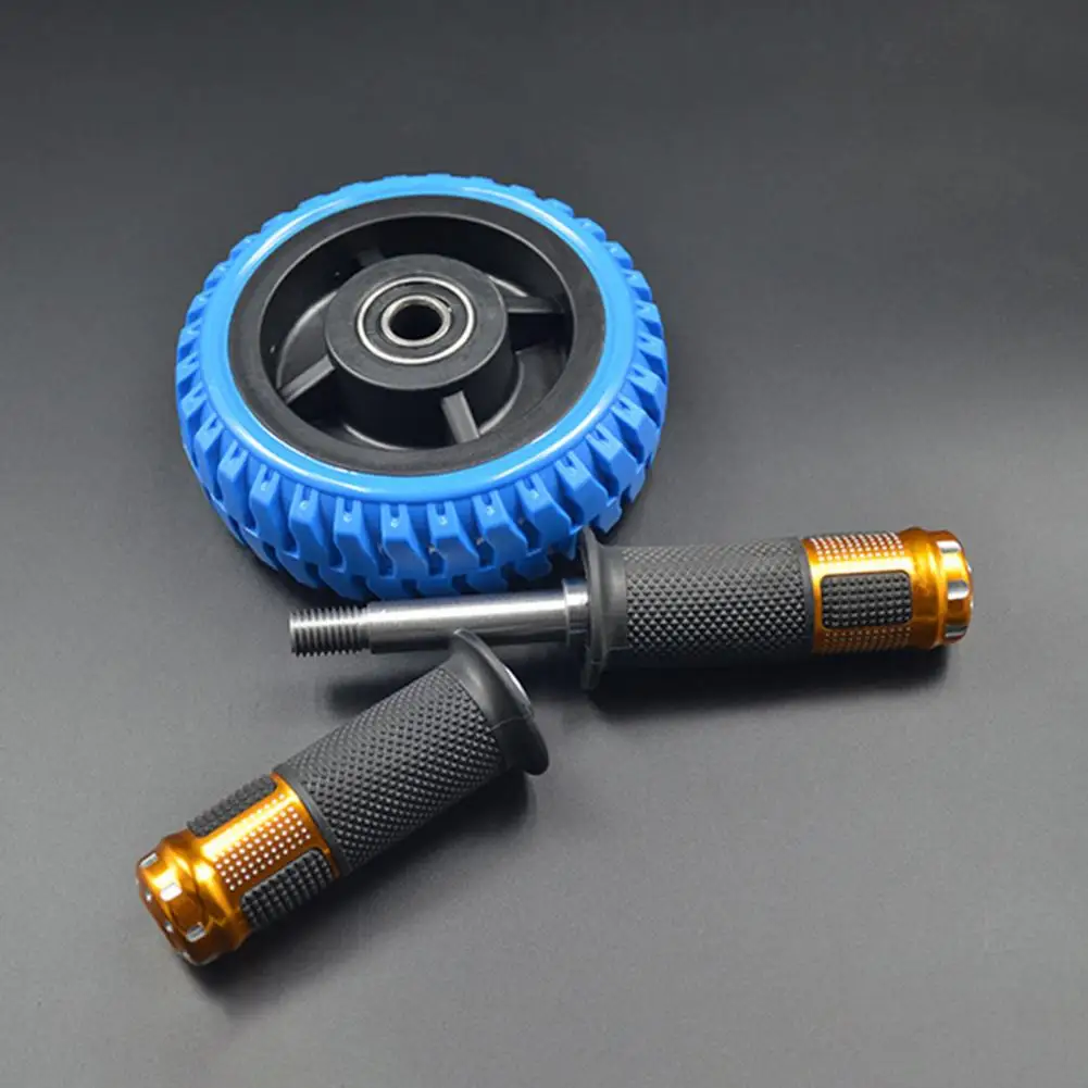 Rubber Single-wheel Abdominal Fitness Gym Exercise Roller Solid Ab Wheel Roller Anti-slip