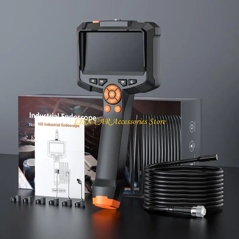 M4YB 8mm 직경 Borescope 검사 카메라 방수 카메라 4.3 인치 IPS 화면