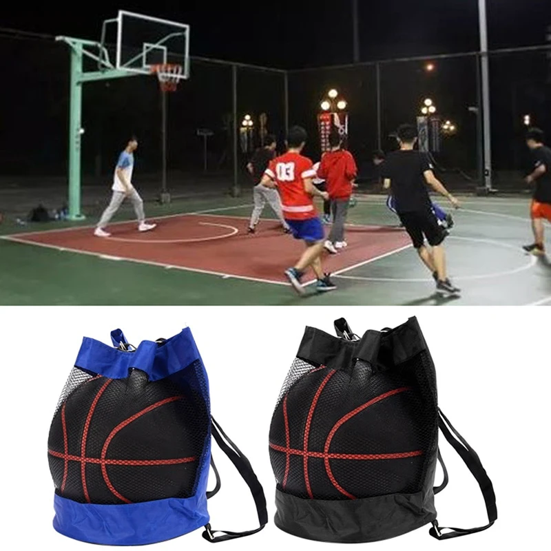 

Sport Basketball Backpack Shoulder Bag Basketball Net Bag Volleyball Football Storage Bag Training Accessories