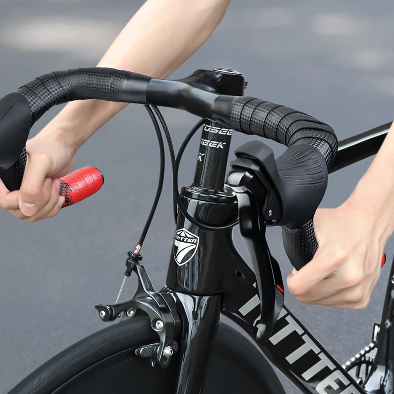 Wear Resistant Bike Handlebar Tape PU EVA Bicycle Shock Absorbing Wrap Belt End Plugs Ultralight Cycling Strap Accessories