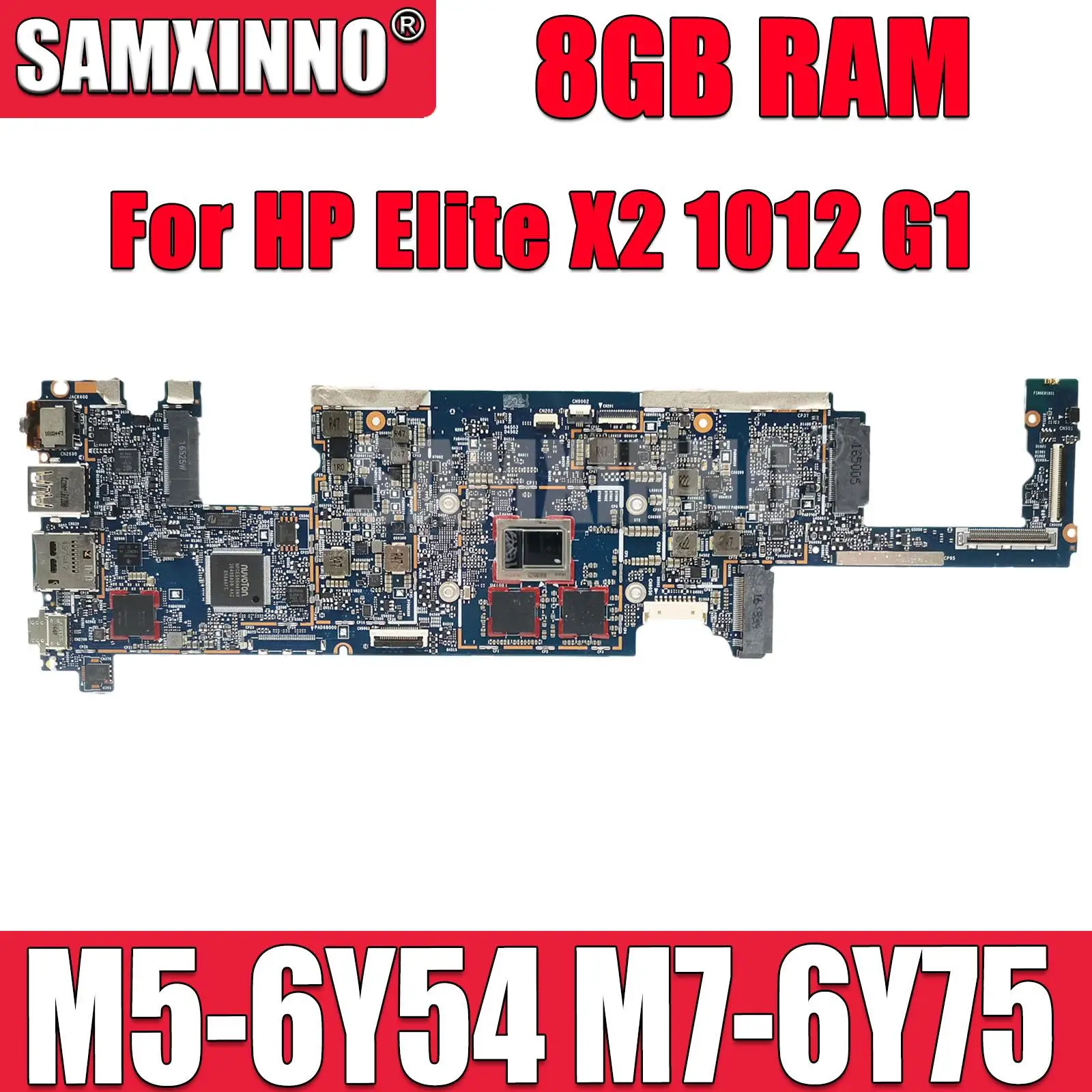 

6050A2748801-MB For HP Elite X2 1012 G1 Laptop Motherboard M5-6Y54 M7-6Y75 CPU 8GB RMB Mainboard 845470-601 844858-601