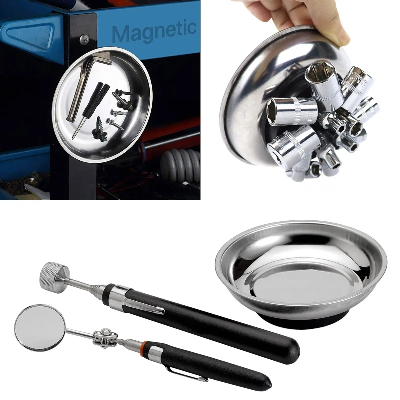 Antagelse Borger Shah Magnetic Tray and Pickup Tool Set for Pick Up Magnetic Screw Nuts Bolts _ -  AliExpress Mobile