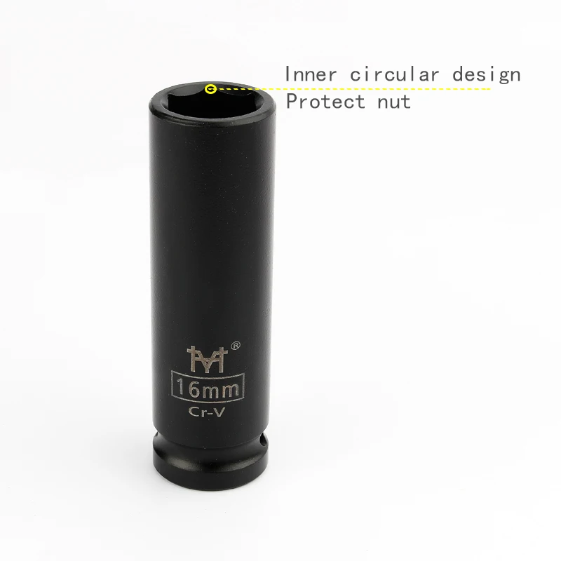 Heavy Duty 1/2" Inch Drive Deep Impact Sockets - Metric Air Pneumatic Socket Wrench Head - Sizes Range from 10mm to 38mm