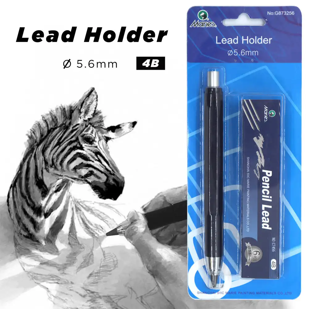 5.6mm Automatic Pencil Set with 4B Pencil Lead for Mechanical Pencil Sketch Drawing Pencil Artist Art Students School Supplies 2