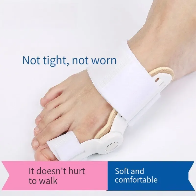 2 PCS Thumbs Splint Big Toe Straightener Corrector Hallux Valgus Correction Separation of Big Toes For Man and Woman Vitiligo