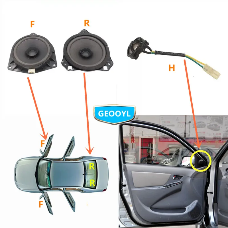 Car Speaker Tweeter,For Geely MK1,MK 1 MK2,MK 2 MK-Cross,MK Cross Hatchback