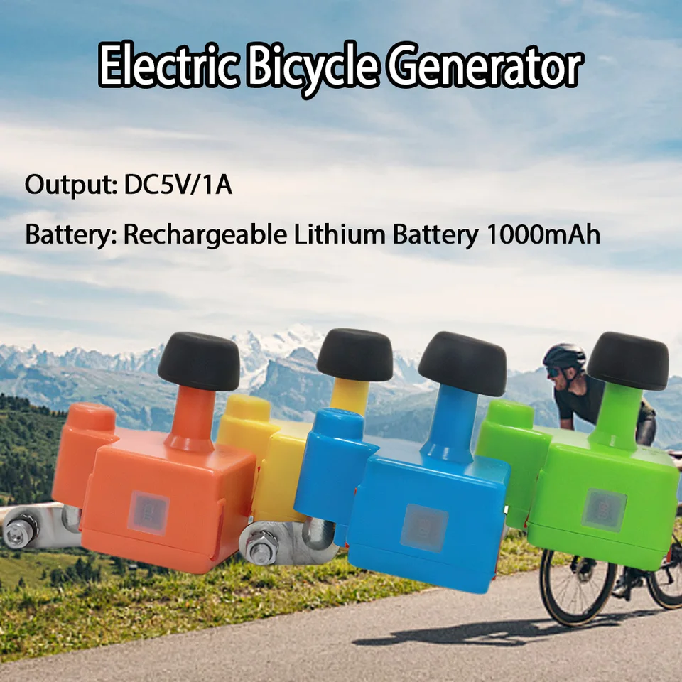 PenRux Dynamo Generator, Electric Generator With DC5V/1A USB Output, 1000mAh Mobile Phone Charger Power Bank, Electric Generator Night Riding Equipment