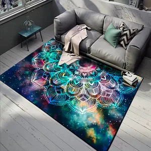 Gorgeous Mandala Flower Carpets for Living Room Bedroom Non-slip Area Rugs Large Soft Kids Play Hallway Door Step Mat Home Decor