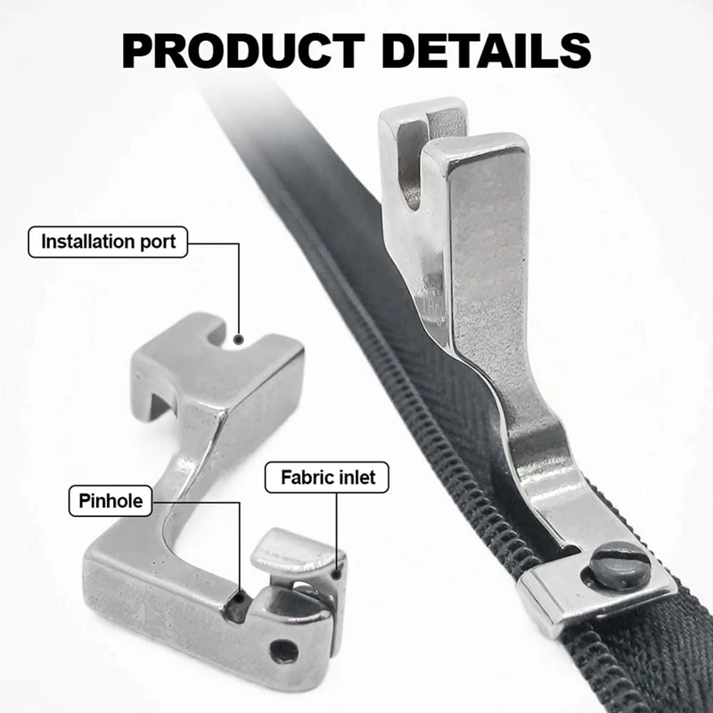 Adjustable Invisible Zipper Guide Presser Foot For Sewing Machine, New Zipper Foot For Sewing Machine Accessories