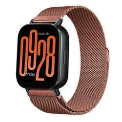 Elegant 22mm Milanese Loop Bracelet Wristband Strap for 20mm Watch Band (Brown)