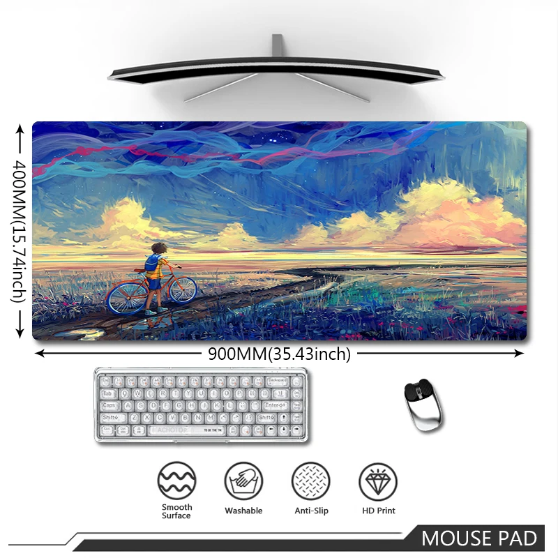 

Original Large Mousepad Art Mouse Pad Game Table For Computer Mousepads Computer Office Desk Mat Anti Slip Carpet Rubber Mats
