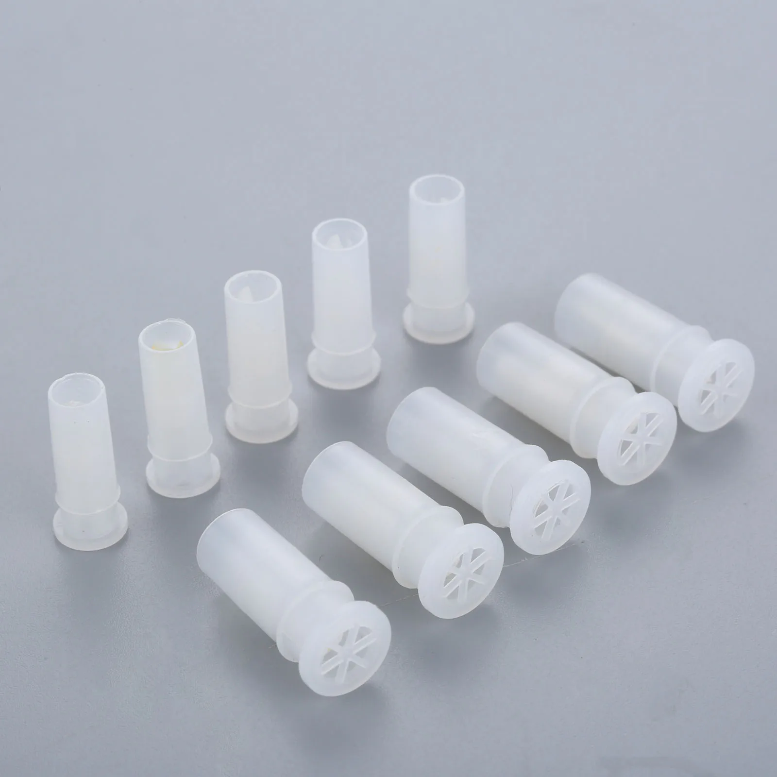 100Pcs Plastic White Toy Dog Cat Squeakers Shoes Repair Fix Pet Baby Toy Noise Maker Insert Replacement 15*6.5mm/18.5*9mm 6