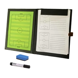 Foldable Football Coaches Board Magnetic Board Teaching Assistant Training Aid Soccer Coaching Clipboard Board for Techniques