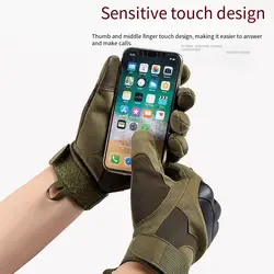 Tactical Military Gloves Men Shooting Gloves Touch Design Sports Protective Fitness Motorcycle Hunting Full Finger Hiking Gloves