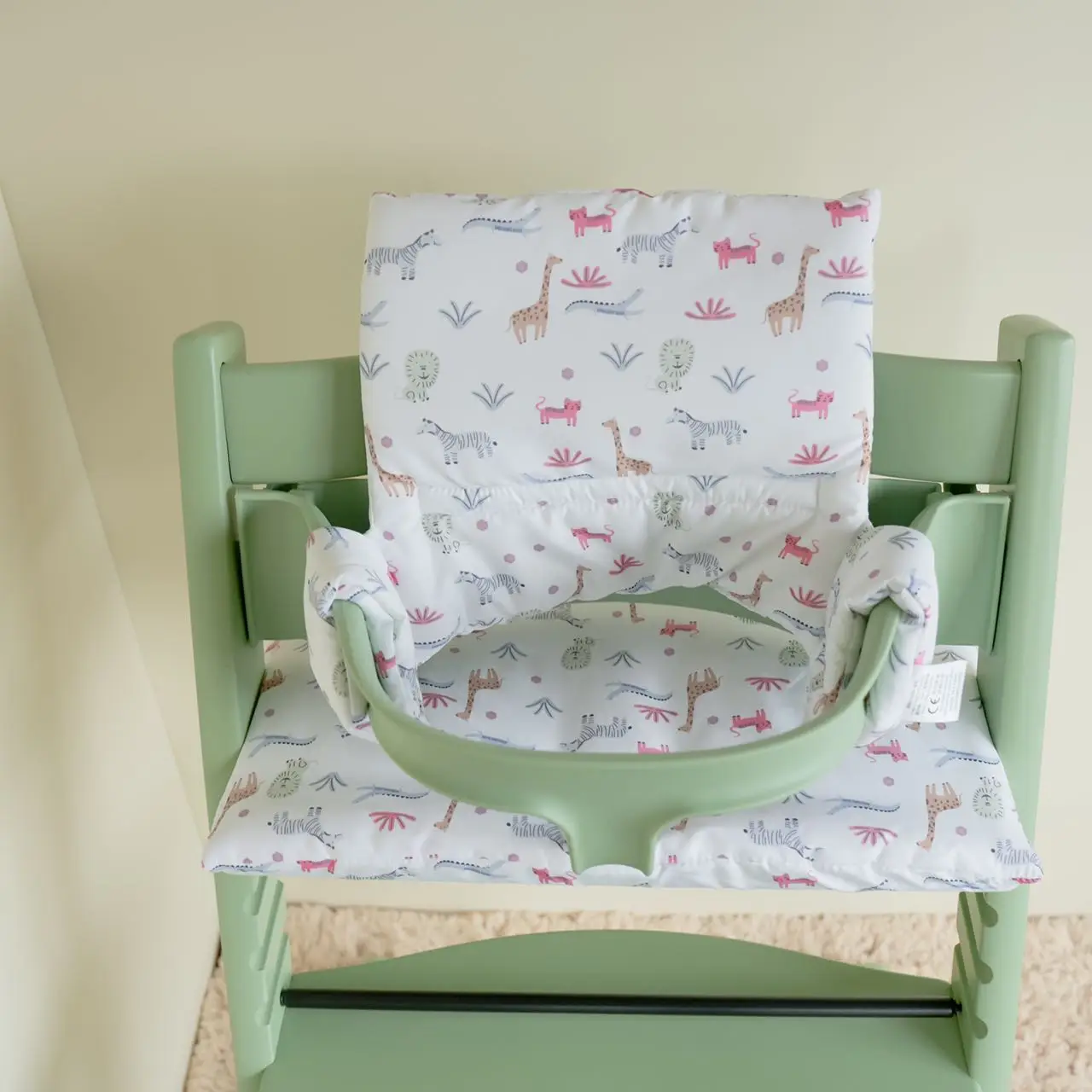 Accessoires de chaise de salle à manger pour enfants, coussin de chaise à pieds hauts pour bébé, pur coton non ald, coussin de tabouret à pieds hauts