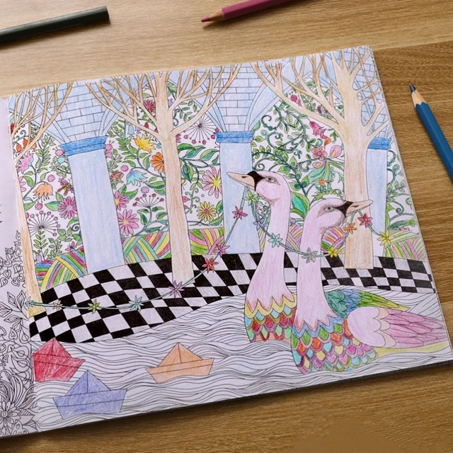 Beginner Watercolor Coloring Books for Adults Children Reduce Pressure Hand  Painting Copy Manuscript Album Coloring Drawing Book - AliExpress