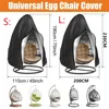 Patio Hanging Egg Chair Cover with Zipper Waterproof Windproof Swing Chair Covers with Buckle Outdoor Weather Resisatant 5