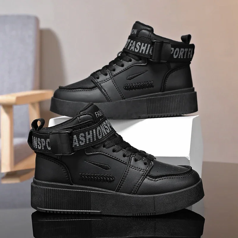Kids Shoes Children High Top Sports Shoes Fashion Running Sneakers for Boys Thick Botton Non-slip