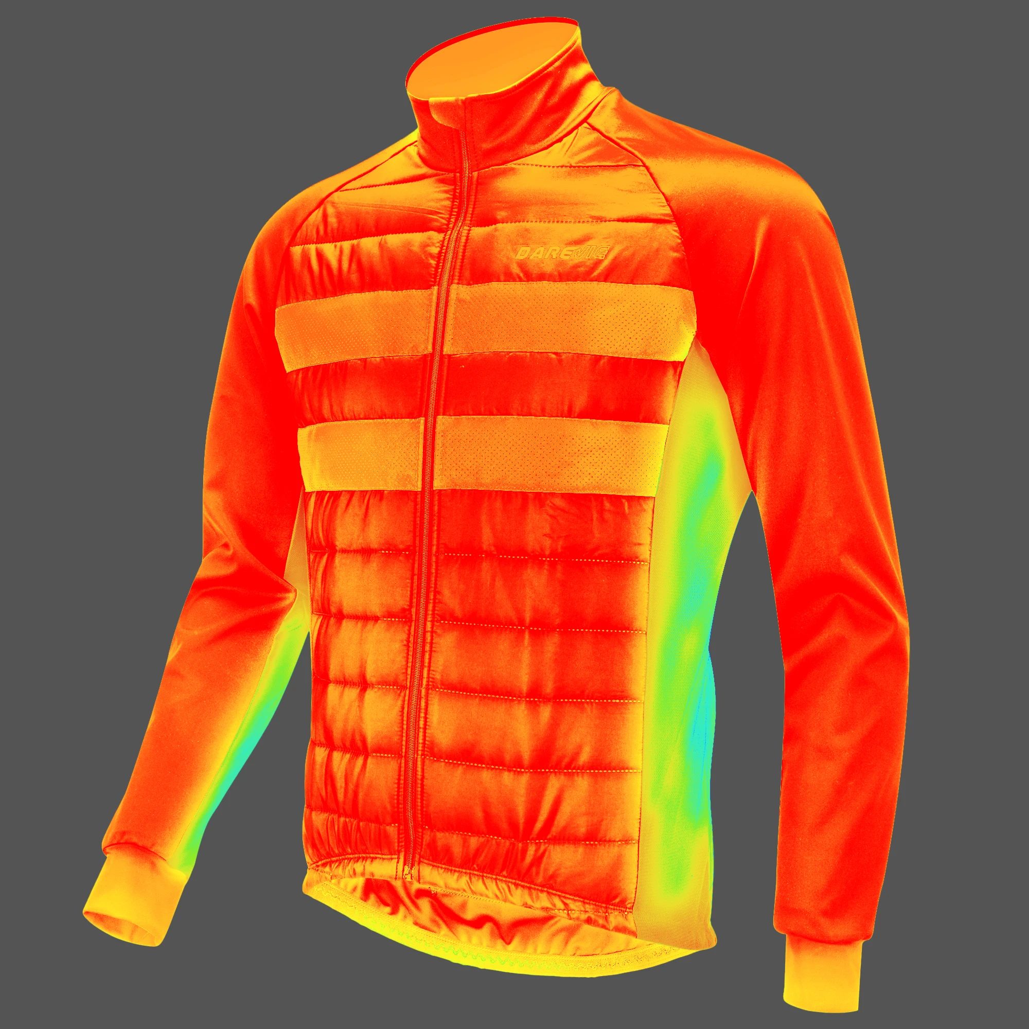 DAREVIE Cycling Jacket Themal Fleece Women Winter-5℃~10℃ Men Cycling Jackets Reflective Keep Warm Breathable Jacket