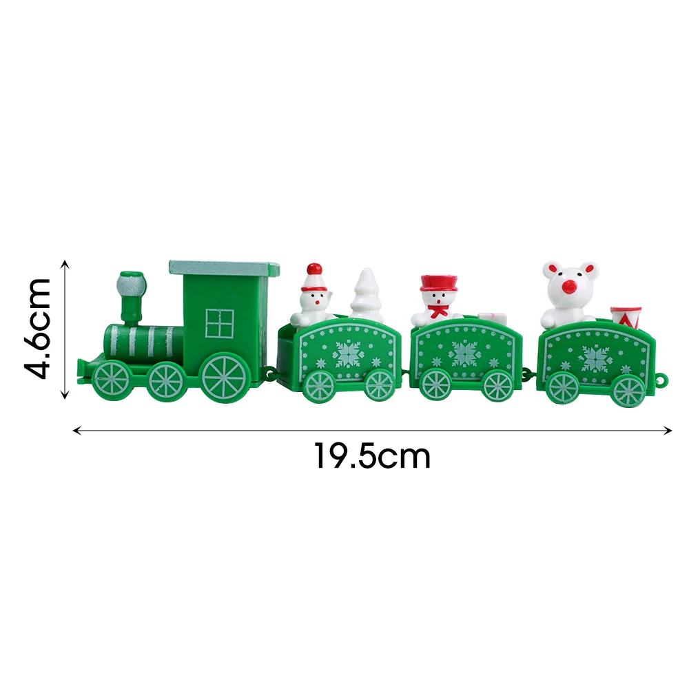 Christmas Train Ornaments Children Trains Toys Home Table Decor Xmas Navidad New Year Party Gifts Santa Claus Crafts Decoration