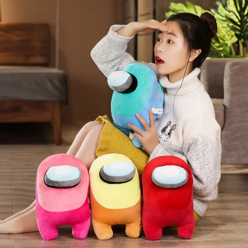 Cute Plush Body Pillow Funny Amongs Stuffed Throw Pillow Soft Comfortable Sleeping Back Cushion Home Decoration Sofa Accessories 4
